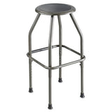 Safco® Diesel Industrial Stool With Stationary Seat, Backless, Supports Up To 250 Lb, 22" To 30" Seat Height, Pewter freeshipping - TVN Wholesale 