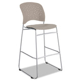 Safco® Reve Bistro Chair, Supports Up To 250 Lb, 31" Seat Height, Black Seat-back, Silver Base freeshipping - TVN Wholesale 