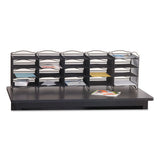 Safco® Onyx Mesh Literature Sorter, 20 Compartments, 19 X 15.25 X 59, Black freeshipping - TVN Wholesale 