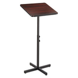 Safco® Adjustable Speaker Stand, 21 X 21 X 29.5 To 46, Mahogany-black freeshipping - TVN Wholesale 
