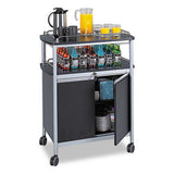 Safco® Mobile Beverage Cart, 33.5w X 21.75d X 43h, Black freeshipping - TVN Wholesale 