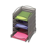 Safco® Onyx Stackable Literature Organizer, Five-drawer, Black freeshipping - TVN Wholesale 