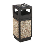 Safco® Canmeleon Ash-trash Receptacle, Square, Aggregate-polyethylene, 15 Gal, Black freeshipping - TVN Wholesale 