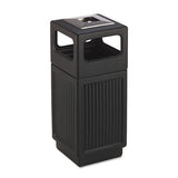 Safco® Canmeleon Ash-trash Receptacle, Square, Polyethylene, 15 Gal, Textured Black freeshipping - TVN Wholesale 