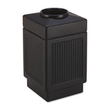 Safco® Canmeleon Top-open Receptacle, Square, Polyethylene, 38 Gal, Textured Black freeshipping - TVN Wholesale 
