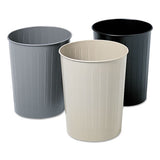 Safco® Round Wastebasket, Steel, 23.5 Qt, Black freeshipping - TVN Wholesale 