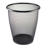 Safco® Onyx Round Mesh Wastebasket, Steel Mesh, 5 Gal, Black freeshipping - TVN Wholesale 