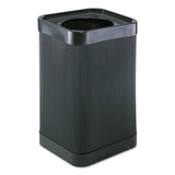 Safco® At-your Disposal Top-open Waste Receptacle, Square, Polyethylene, 38 Gal, Black freeshipping - TVN Wholesale 