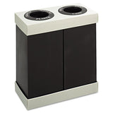 Safco® At-your-disposal Recycling Center, Polyethylene, Two 56 Gal Bins, Black freeshipping - TVN Wholesale 