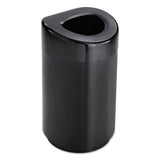 Safco® Open Top Round Waste Receptacle, Steel, 30 Gal, Black freeshipping - TVN Wholesale 