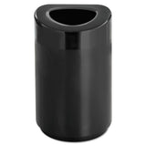 Safco® Open Top Round Waste Receptacle, Steel, 30 Gal, Black freeshipping - TVN Wholesale 