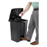 Safco® Large Capacity Plastic Step-on Receptacle, 17 Gal, Black freeshipping - TVN Wholesale 