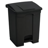 Safco® Large Capacity Plastic Step-on Receptacle, 23 Gal, Black freeshipping - TVN Wholesale 