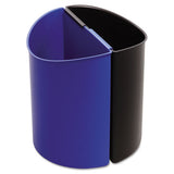 Safco® Desk-side Recycling Receptacle, 3 Gal, Black-blue freeshipping - TVN Wholesale 