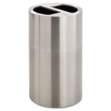 Safco® Dual Recycling Receptacle, 30 Gal, Stainless Steel freeshipping - TVN Wholesale 