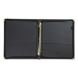Samsill® Classic Collection Zipper Ring Binder, 3 Rings, 1.5" Capacity, 11 X 8.5, Black freeshipping - TVN Wholesale 