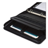 Samsill® Professional Zippered Pad Holder-ring Binder, Pockets, Writing Pad, Vinyl Black freeshipping - TVN Wholesale 
