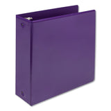 Samsill® Earth's Choice Biobased Economy Round Ring View Binders, 3 Rings, 4" Capacity, 11 X 8.5, Purple freeshipping - TVN Wholesale 