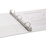 Samsill® Speedy Spine Heavy-duty Time Saving Round Ring View Binder, 3 Rings, 1" Capacity, 11 X 8.5, White freeshipping - TVN Wholesale 