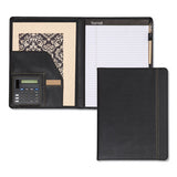 Samsill® Slimline Padfolio, Leather-look-faux Reptile Trim, Writing Pad, Black freeshipping - TVN Wholesale 