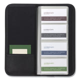 Samsill® Professional Vinyl Business Card File, Holds 160 2 X 3.5 Cards, 4.75 X 10.13, Black freeshipping - TVN Wholesale 