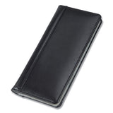 Samsill® Regal Leather Business Card File, Holds 96 2 X 3.5 Cards, 4.75 X 10, Black freeshipping - TVN Wholesale 