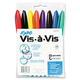 EXPO® Vis-à-vis Wet Erase Marker, Fine Bullet Tip, Black, Dozen freeshipping - TVN Wholesale 