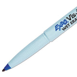 EXPO® Vis-à-vis Wet Erase Marker, Fine Bullet Tip, Blue, Dozen freeshipping - TVN Wholesale 