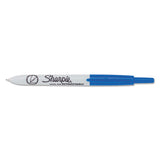 Sharpie® Retractable Permanent Marker, Extra-fine Needle Tip, Blue freeshipping - TVN Wholesale 