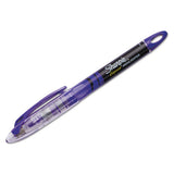 Sharpie® Liquid Pen Style Highlighters, Fluorescent Purple Ink, Chisel Tip, Purple-black-clear Barrel, Dozen freeshipping - TVN Wholesale 