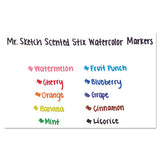 Mr. Sketch® Scented Stix Watercolor Marker Set, Fine Bullet Tip, Assorted Colors, 10-set freeshipping - TVN Wholesale 