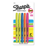 Sharpie® Pocket Style Highlighters, Assorted Ink Colors, Chisel Tip, Assorted Barrel Colors, 5-set freeshipping - TVN Wholesale 