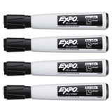 EXPO® Magnetic Dry Erase Marker, Broad Chisel Tip, Black, 4-pack freeshipping - TVN Wholesale 