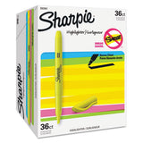 Sharpie® Pocket Style Highlighter Value Pack, Yellow Ink, Chisel Tip, Yellow Barrel, 36-pack freeshipping - TVN Wholesale 