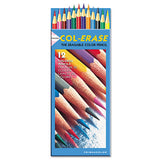 Prismacolor® Col-erase Pencil With Eraser, 0.7 Mm, 2b (#1), Carmine Red Lead, Carmine Red Barrel, Dozen freeshipping - TVN Wholesale 