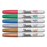 Sharpie® Metallic Fine Point Permanent Markers, Fine Bullet Tip, Blue-green-red, 6-pack freeshipping - TVN Wholesale 