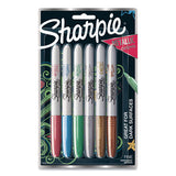 Sharpie® Metallic Fine Point Permanent Markers, Fine Bullet Tip, Blue-green-red, 6-pack freeshipping - TVN Wholesale 