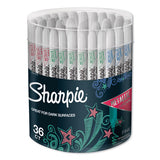 Sharpie® Metallic Fine Point Permanent Markers, Fine Bullet Tip, Assorted Colors, 36-pack freeshipping - TVN Wholesale 