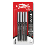 Sharpie® Roller Professional Design Roller Ball Pen, Stick, Fine 0.5 Mm, Black Ink, Black Barrel, 4-pack freeshipping - TVN Wholesale 