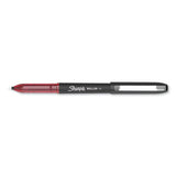 Sharpie® Roller Professional Design Roller Ball Pen, Stick, Fine 0.5 Mm, Red Ink, Black Barrel, Dozen freeshipping - TVN Wholesale 