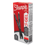 Sharpie® S-Gel™ S-gel High-performance Gel Pen, Retractable, Medium 0.7 Mm, Red Ink, Black Barrel, Dozen freeshipping - TVN Wholesale 