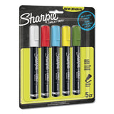 Sharpie® Wet-erase Chalk Marker, Medium Bullet Tip, Assorted Colors, 5-pack freeshipping - TVN Wholesale 