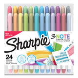 S-note Creative Markers, Assorted Ink Colors, Chisel Tip, Assorted Barrel Colors, 24-pack