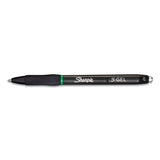 Sharpie® S-Gel™ S-gel High-performance Gel Pen, Retractable, Medium 0.7 Mm, Green Ink, Black Barrel, Dozen freeshipping - TVN Wholesale 