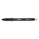 Sharpie® S-Gel™ S-gel High-performance Gel Pen, Retractable, Medium 0.7 Mm, Green Ink, Black Barrel, Dozen freeshipping - TVN Wholesale 