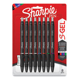 Sharpie® S-Gel™ S-gel High-performance Gel Pen, Retractable, Medium 0.7 Mm, Five Assorted Ink Colors, Black Barrel, 8-pack freeshipping - TVN Wholesale 