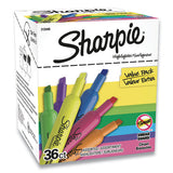 Sharpie® Tank Style Highlighters, Assorted Ink Colors, Chisel Tip, Assorted Barrel Colors, 36-pack freeshipping - TVN Wholesale 