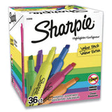 Tank Style Highlighters, Assorted Ink Colors, Chisel Tip, Assorted Barrel Colors, 36-pack