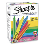 Sharpie® Pocket Style Highlighters, Assorted Ink Colors, Chisel Tip, Assorted Barrel Colors, 36-pack freeshipping - TVN Wholesale 