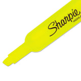 Sharpie® Tank Style Highlighters, Fluorescent Yellow Ink, Chisel Tip, Yellow Barrel, Dozen freeshipping - TVN Wholesale 
